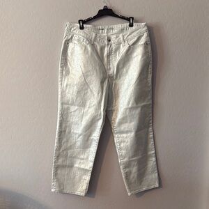 Old Navy Silver High Rise Jeans